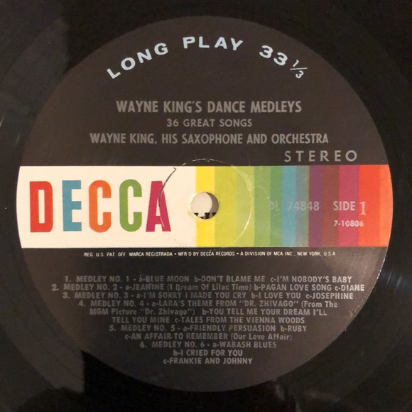 Wayne King ...King's Dance Medleys Vinyl Lp - Picture 2 of 6